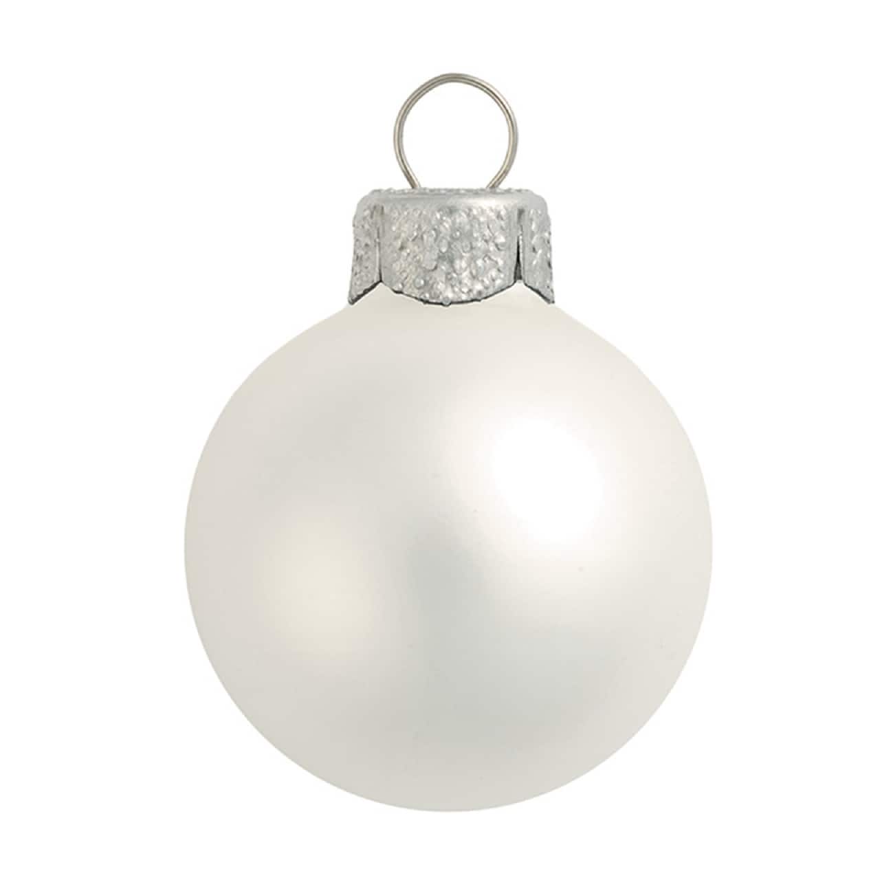 Whitehurst 40ct. 1.5" Matte Glass Christmas Ornaments